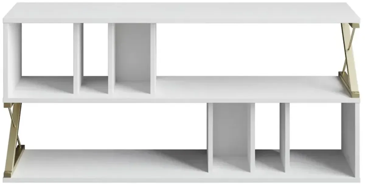 Decorotika Termas Tv Stand - White & Gold