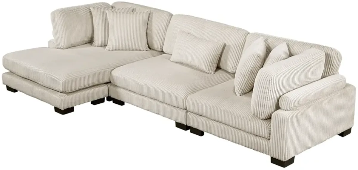 Traverse 3-Piece Sectional with Reversible Chaise