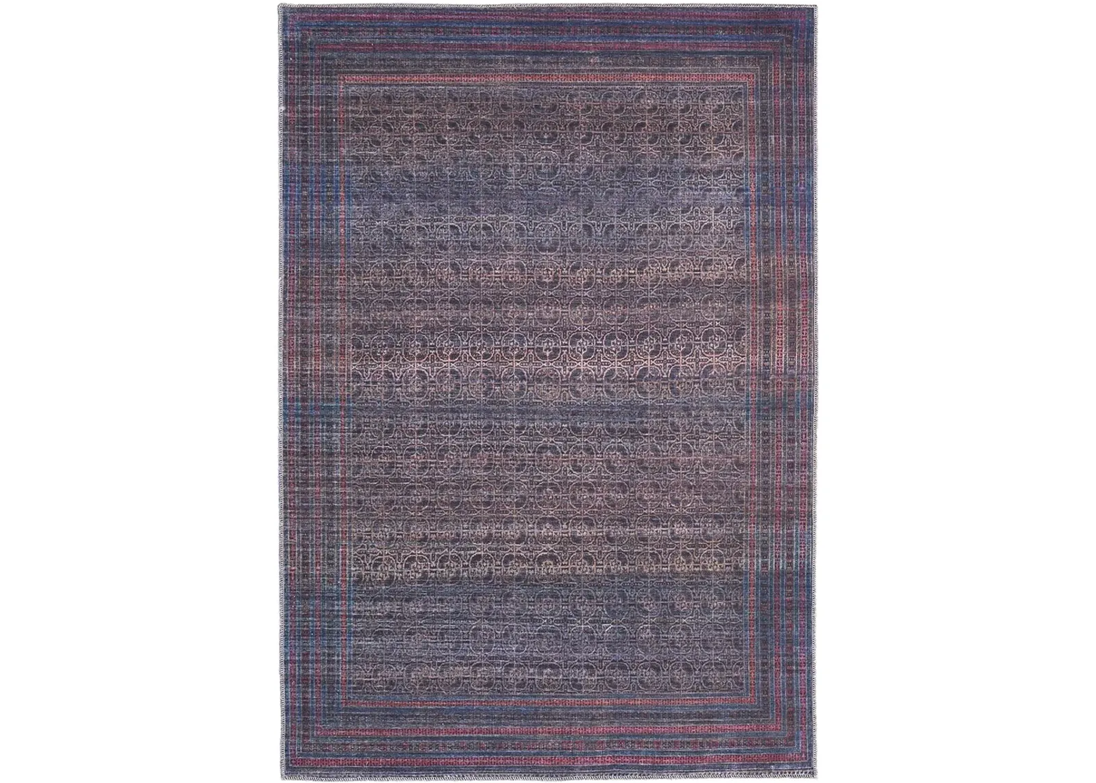 Voss 39H8F Blue/Pink/Purple 8'10" x 12' Rug