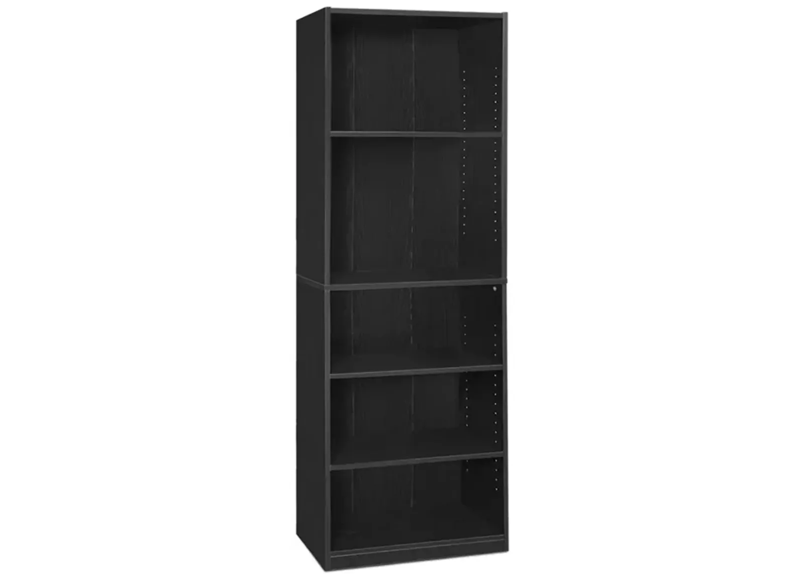 JAYA Simply Home 5-Shelf Bookcase, Black