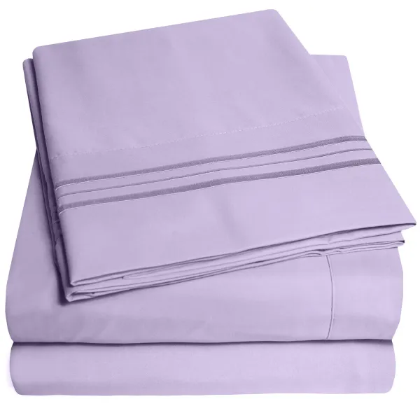 5 Piece Sheet Set, Ultra Soft 1800 Series Collection - Split King, Royal Blue