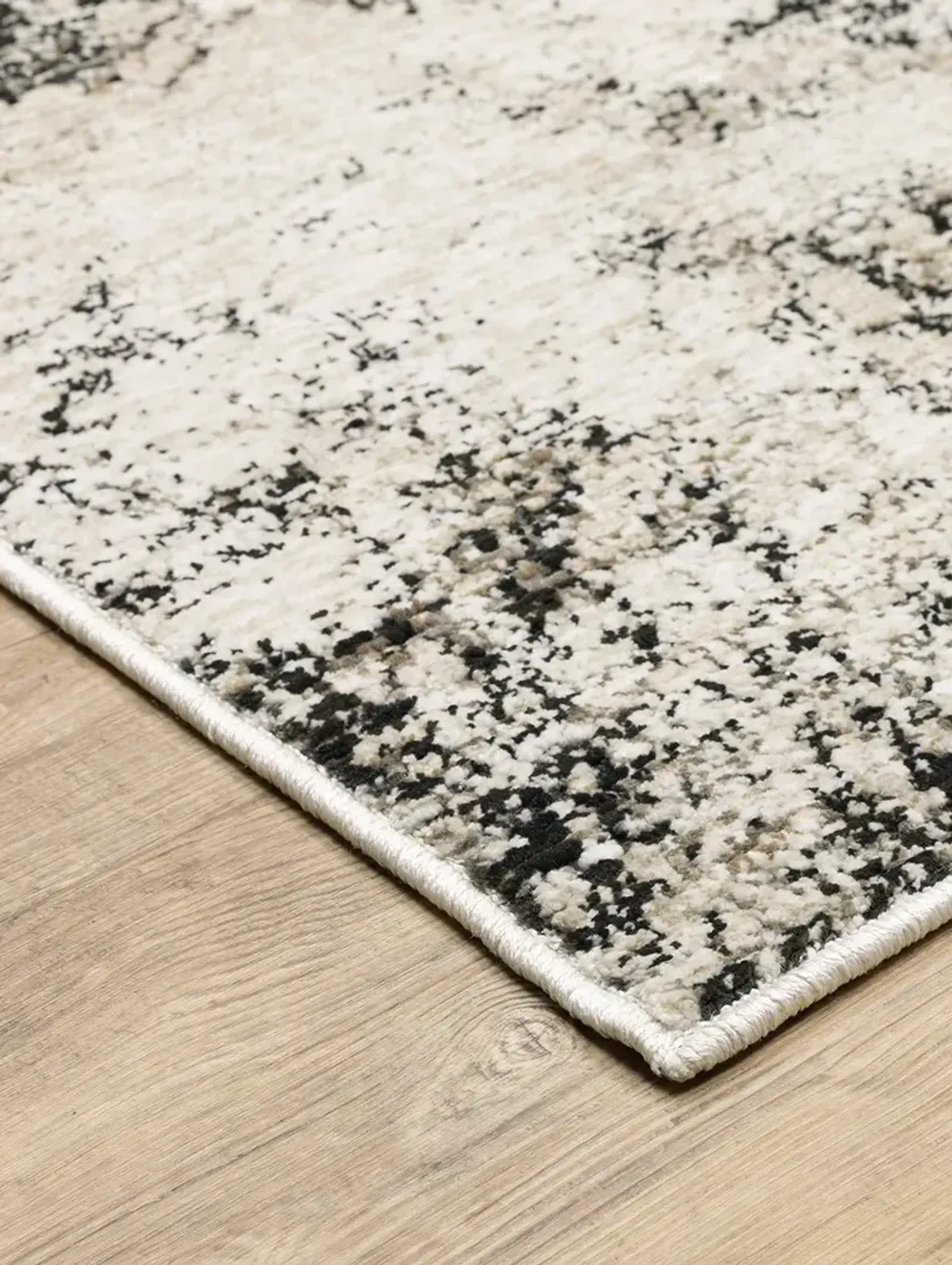 Nebulous 3'3" x 5' Ivory/Charcoal Rug