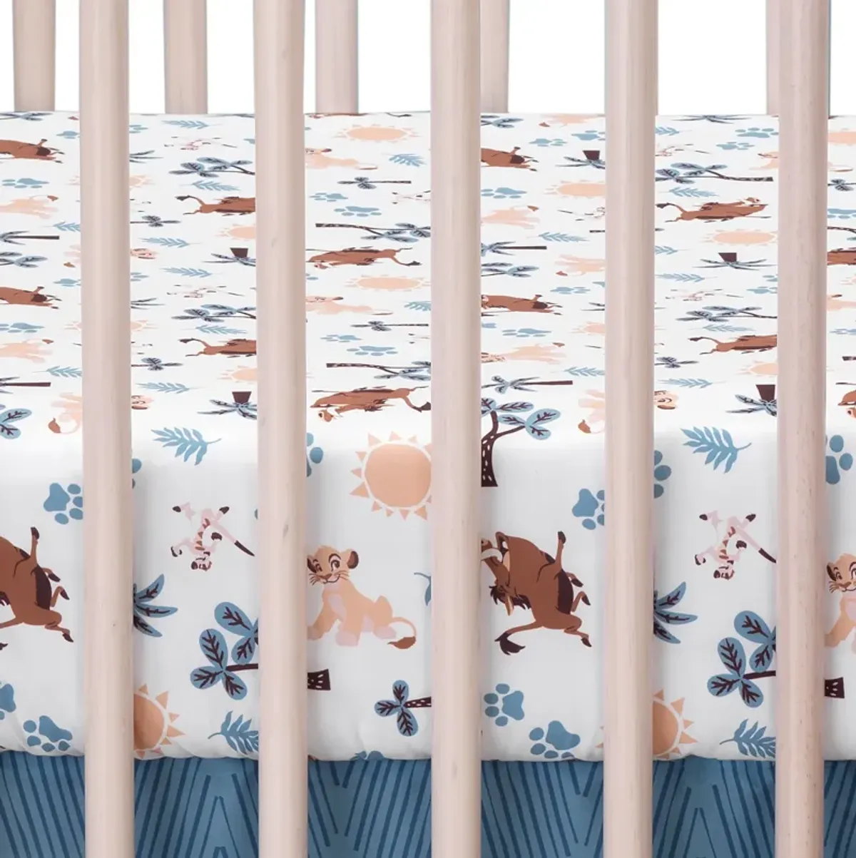 Disney Baby Lion King Adventure Blue 3-Piece Crib Bedding Set by Lambs & Ivy