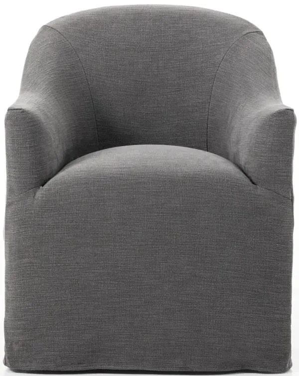 Four Hands Llc|Four Hands|Cove Dining Chair With Casters|Diningroom Side Chr