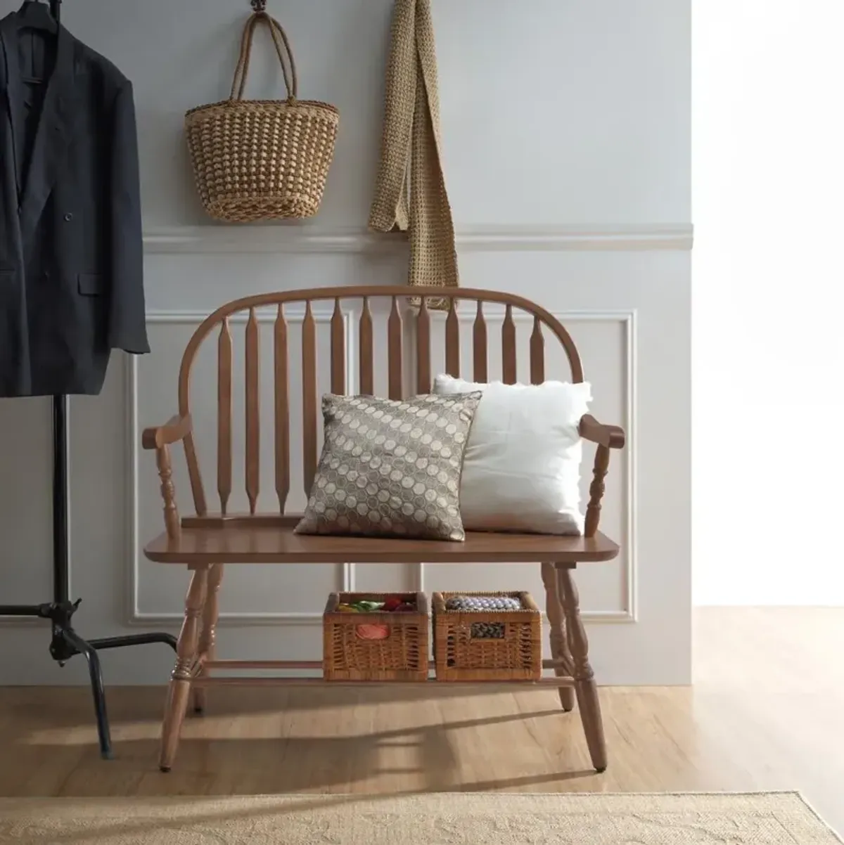 Carolina Living Windsor Bench - Elm