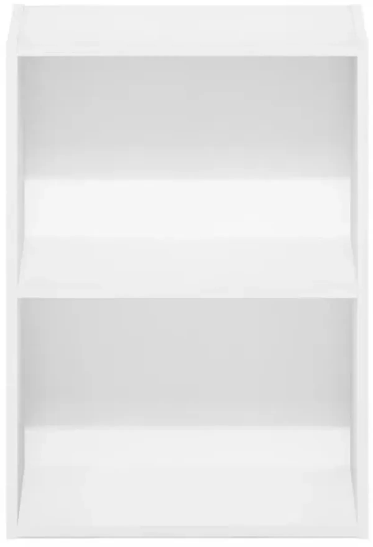 Furinno Luder 2-Tier Open Shelf Bookcase, White