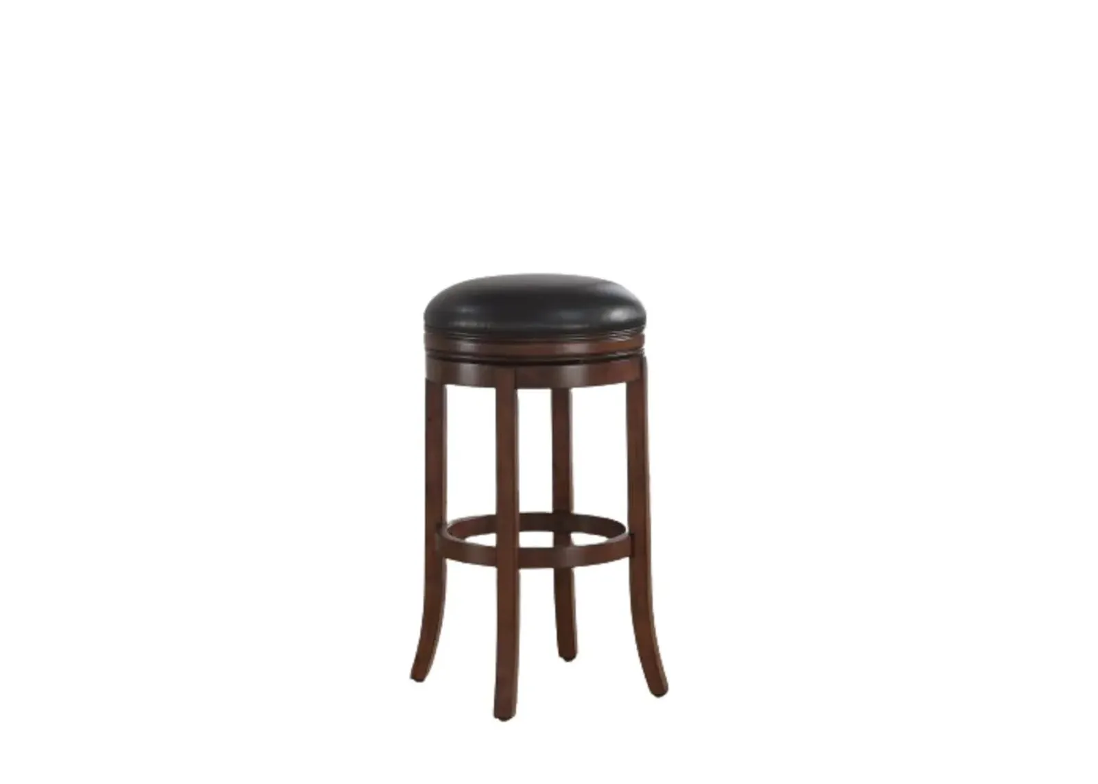 Stella 26" Backless Swivel Stool - Medium Walnut