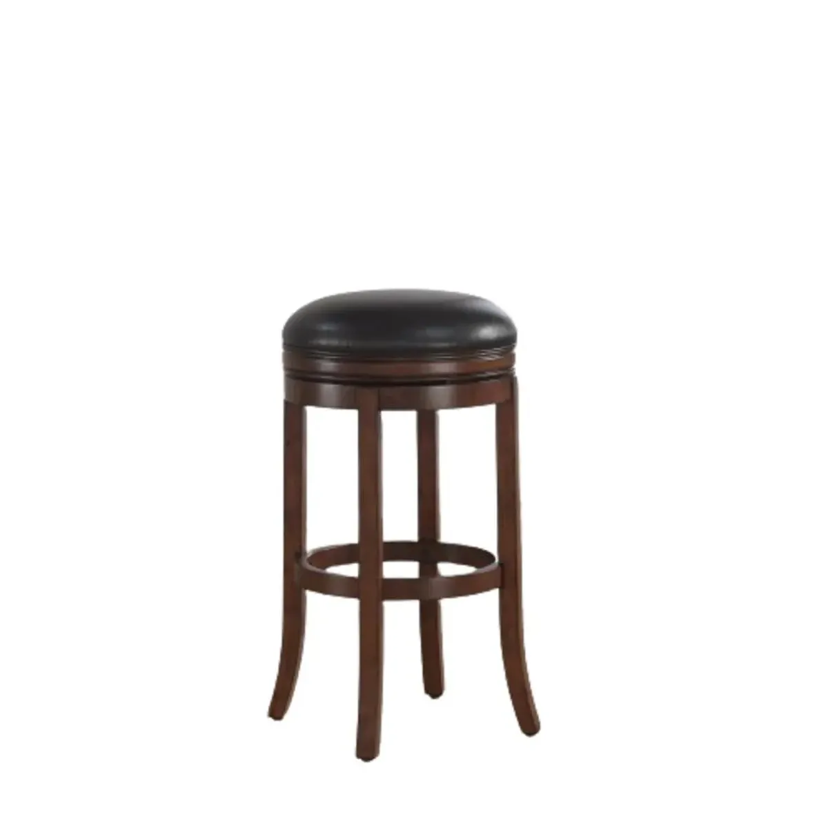 Stella 26" Backless Swivel Stool - Medium Walnut