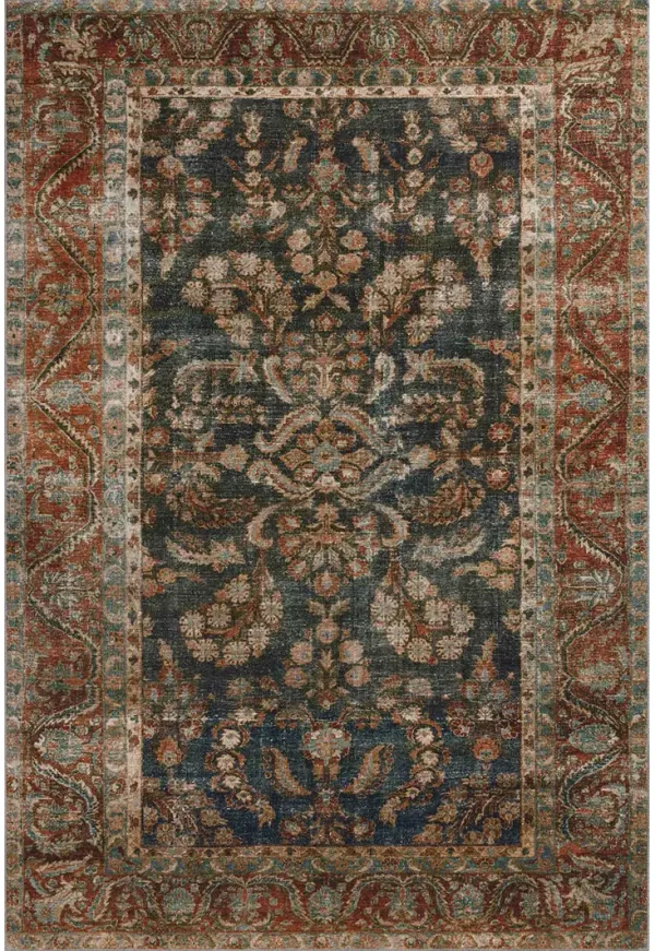 Jules Ocean/Spice 3'6"x5'6" Rug