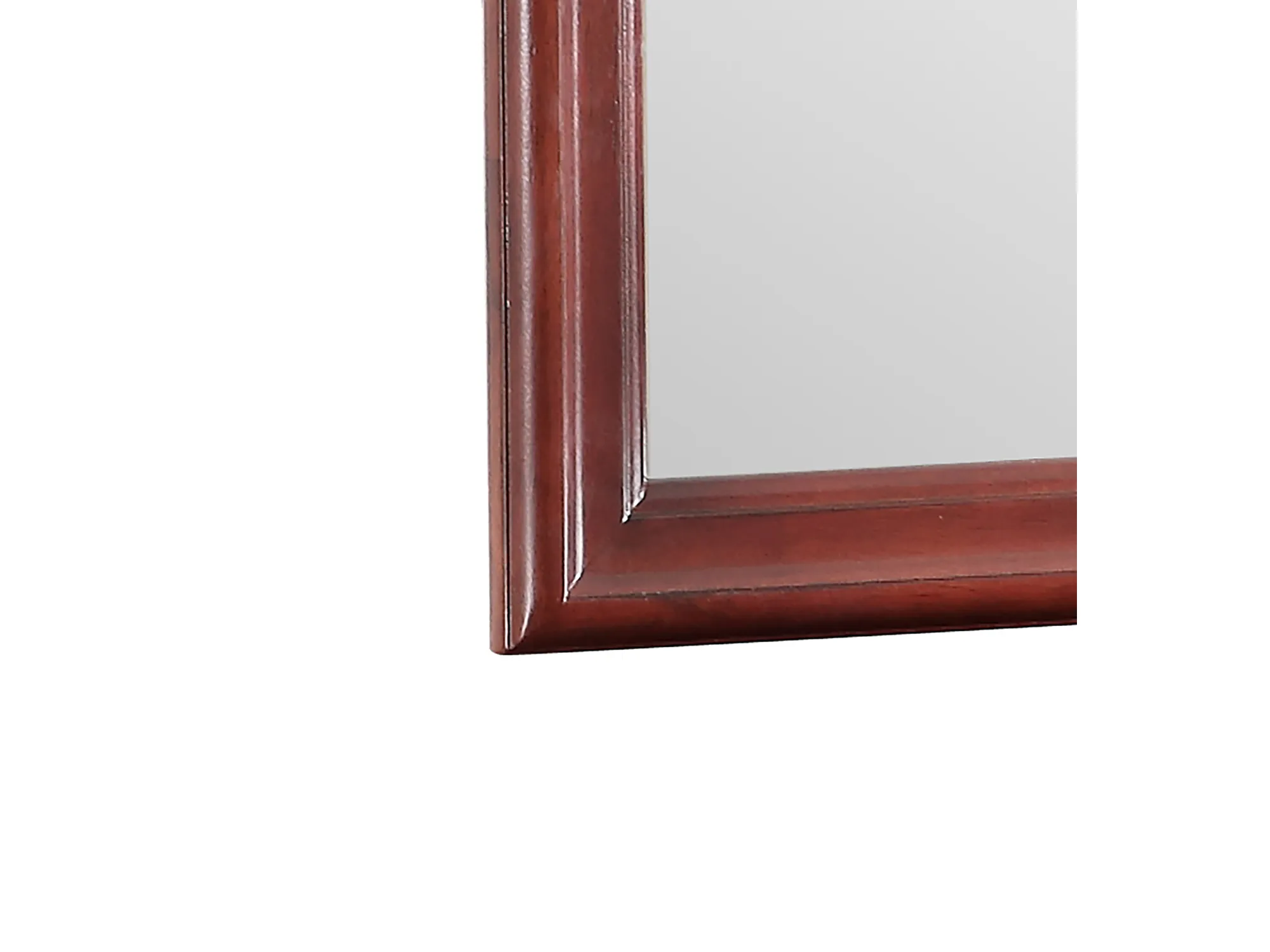 38 in. x 38 in. Classic Square Wood Framed Dresser Mirror