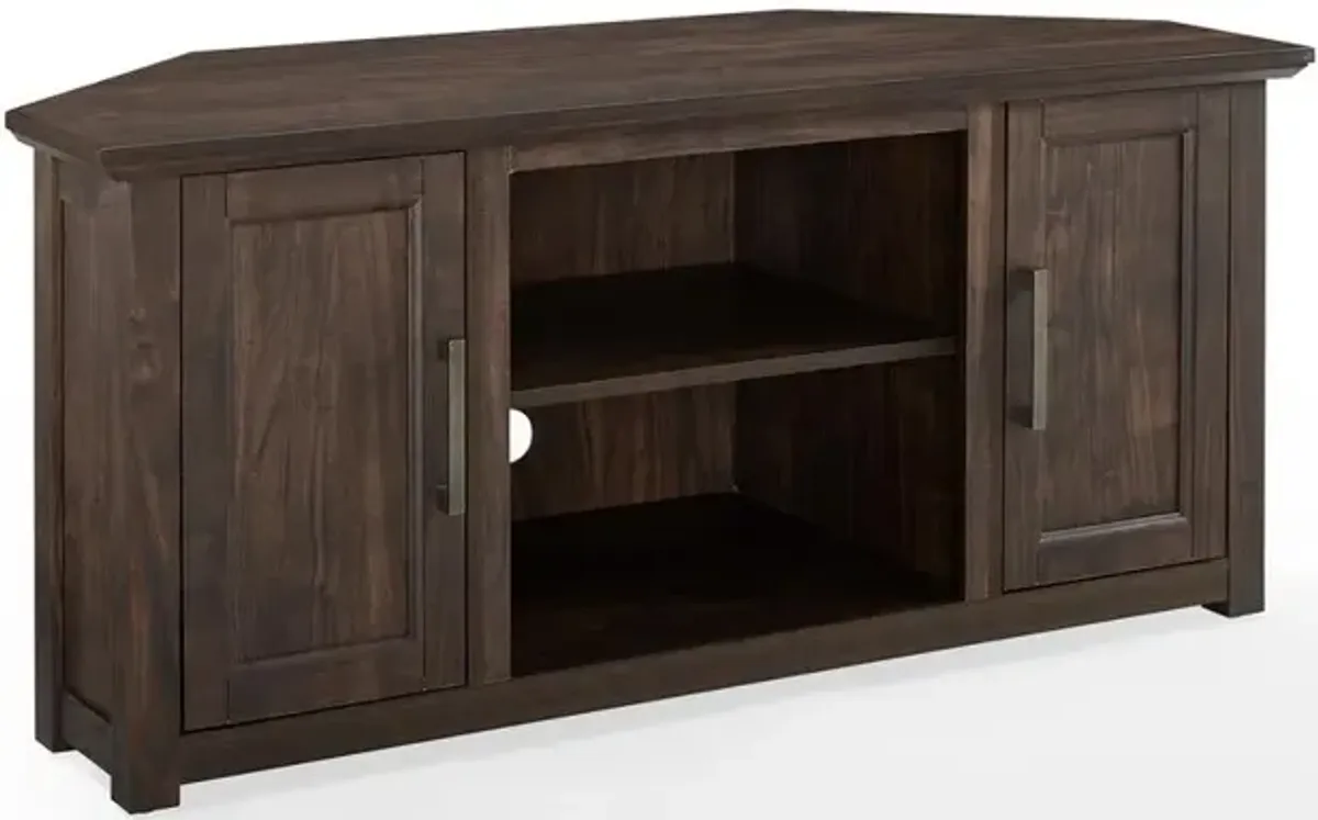 Camden 48" Corner Tv Stand Dark Walnut