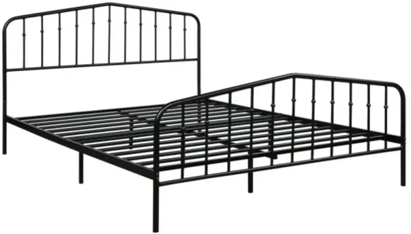 Queen Size Metal Bed Frame Steel Slat Platform