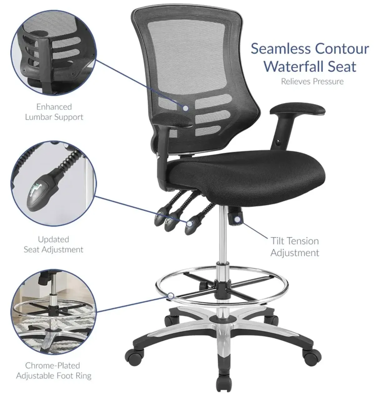 Modway Furniture - Calibrate Mesh Drafting Chair