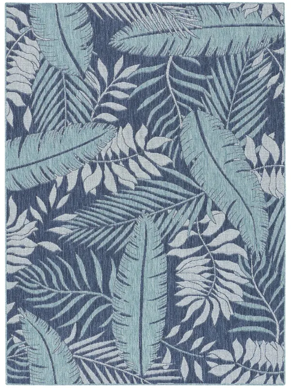 Garden Oasis GOA02 Navy 6' x 9' Rug