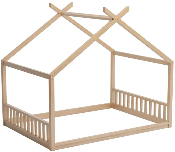 Merax Montessori Style House Floor Bed