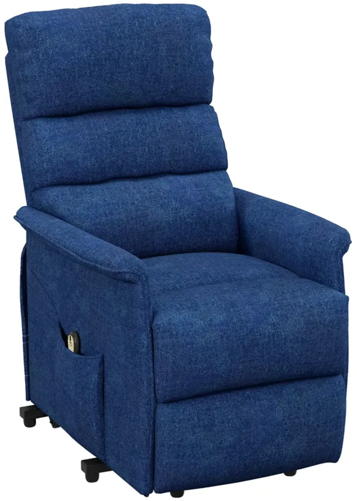 Power Lift Chair for Ease-Loving Adults, Electric Lift Recliner Chair with Remote Control, Side Pockets for Living Room, Dark Blue