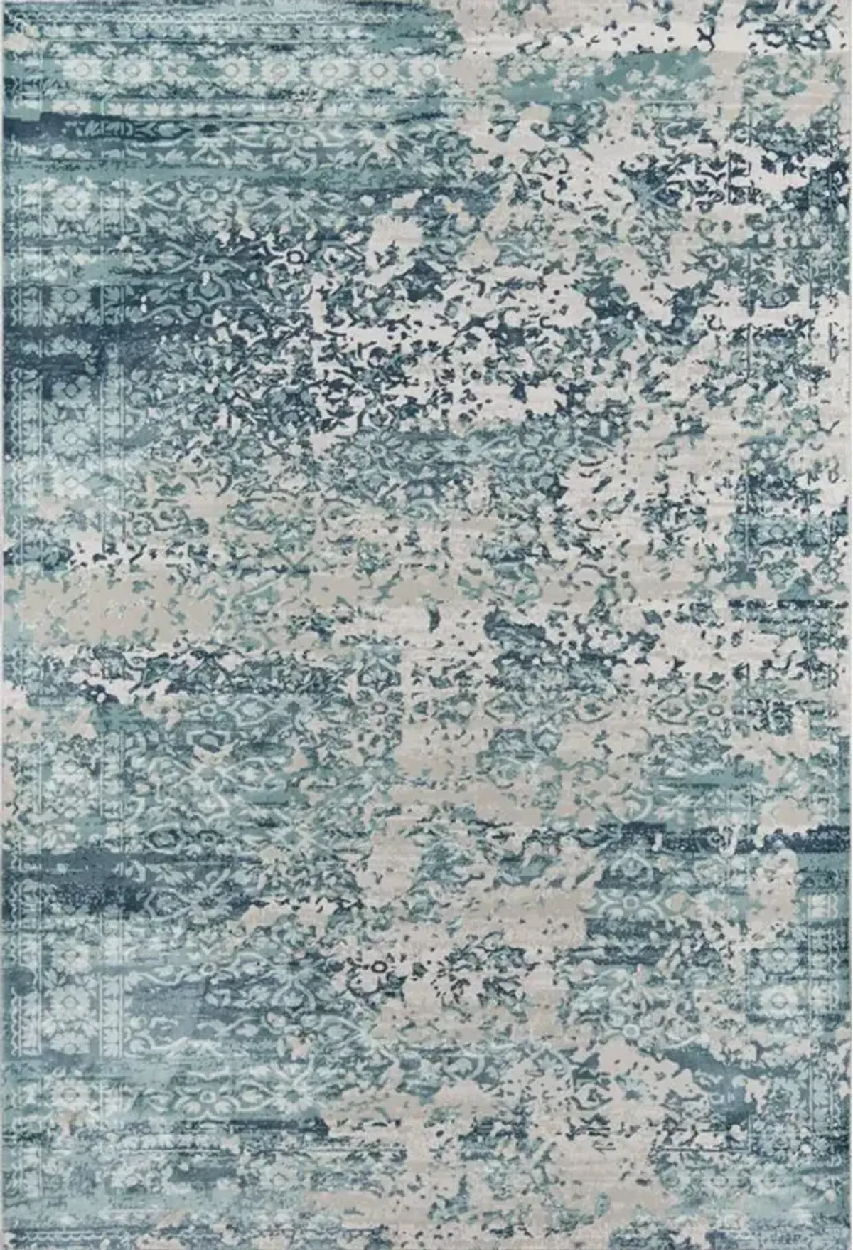 Momeni Traditional Rectangle Area Rug, Blue, 3'10 X 5'7