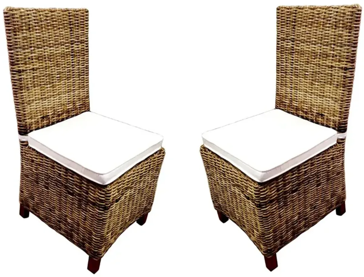 Rattan Wicker Dining Chair (set of 2 pcs)