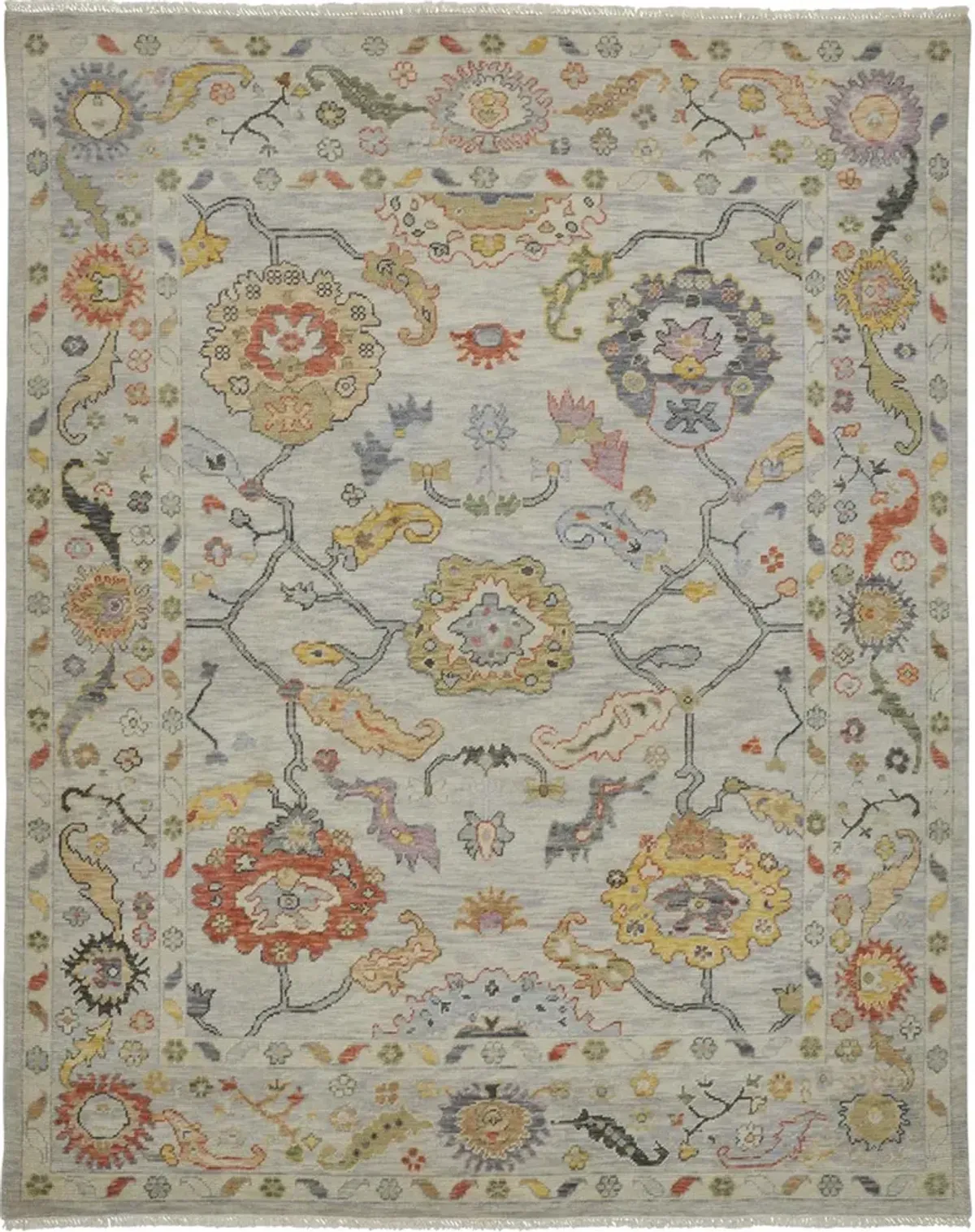 Karina 6793F Gray/Yellow/Red 7'9" x 9'9" Rug