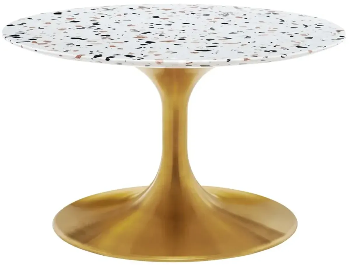 Lippa 28" Round Terrazzo Coffee Table