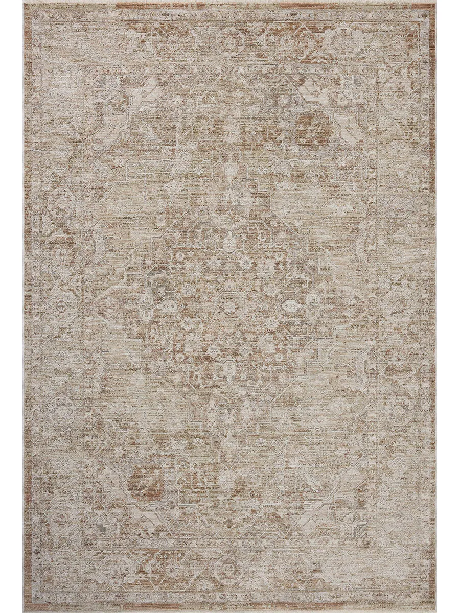 II Tabitha Natural/Clay 6'7" x 9'2" Area Rug by Loloi II