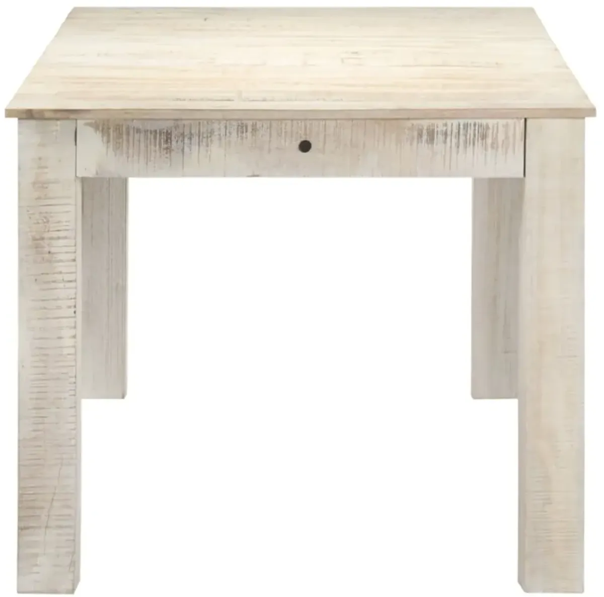 vidaXL Dining Table White 70.9"x35.4"x29.9" Solid Mango Wood