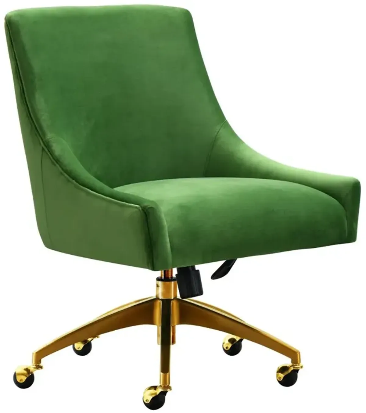 Belen Kox Luxe Green Velvet Swivel Office Chair, Belen Kox