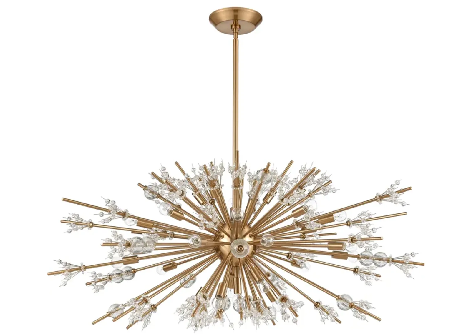 Starburst 48'' Wide 29-Light Gold Chandelier