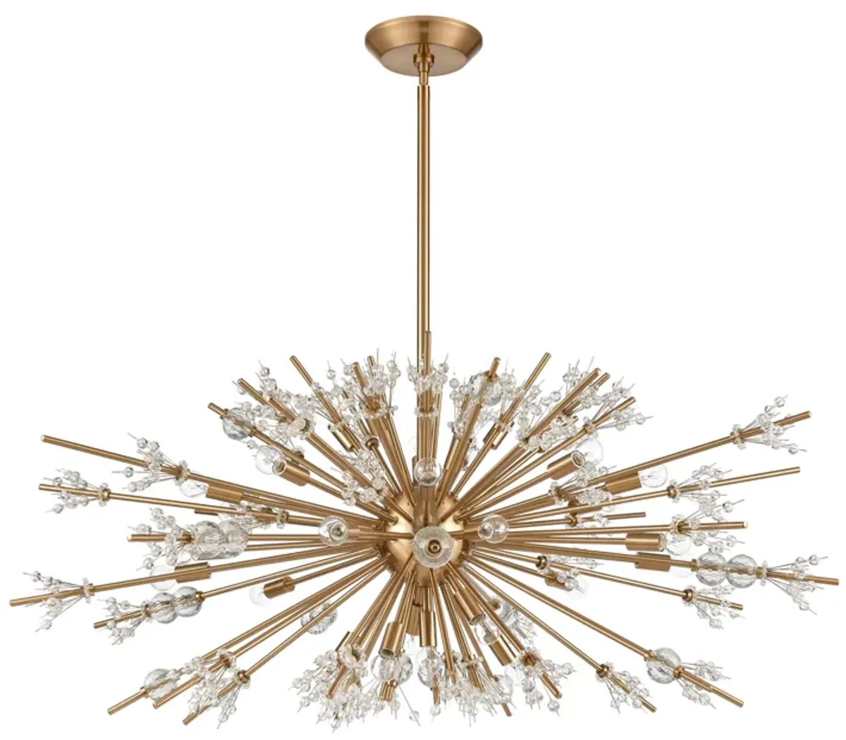 Starburst 48'' Wide 29-Light Gold Chandelier