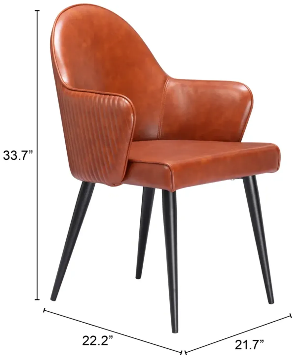 Silloth Dining Chair Brown