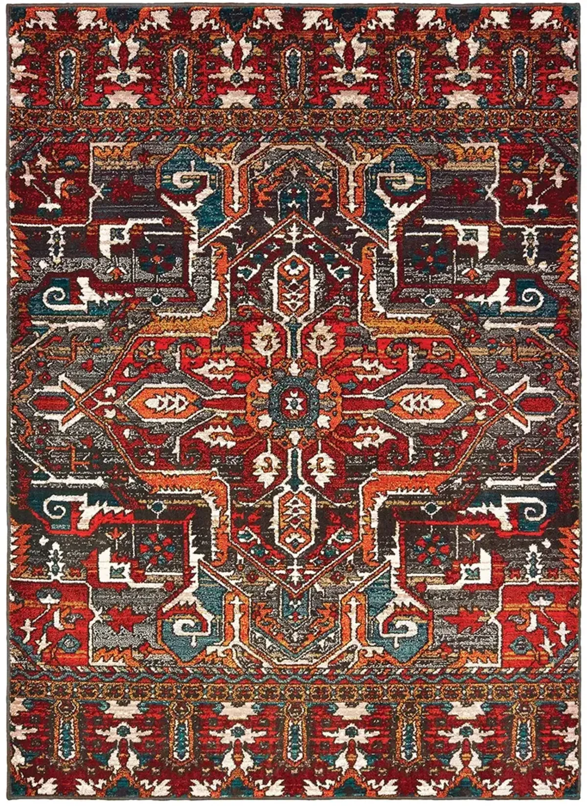 Sedona 5'3" x 7'6" Red Rug