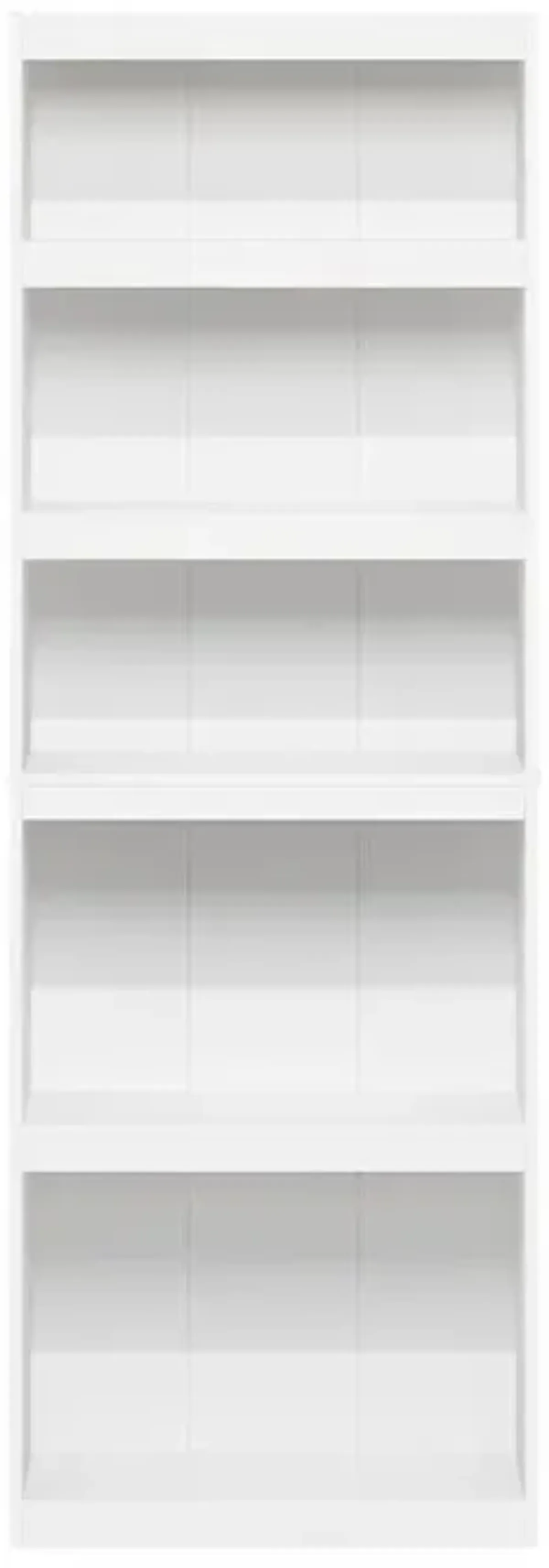 Furinno JAYA Enhanced Home 5-Tier Shelf Bookcase, White