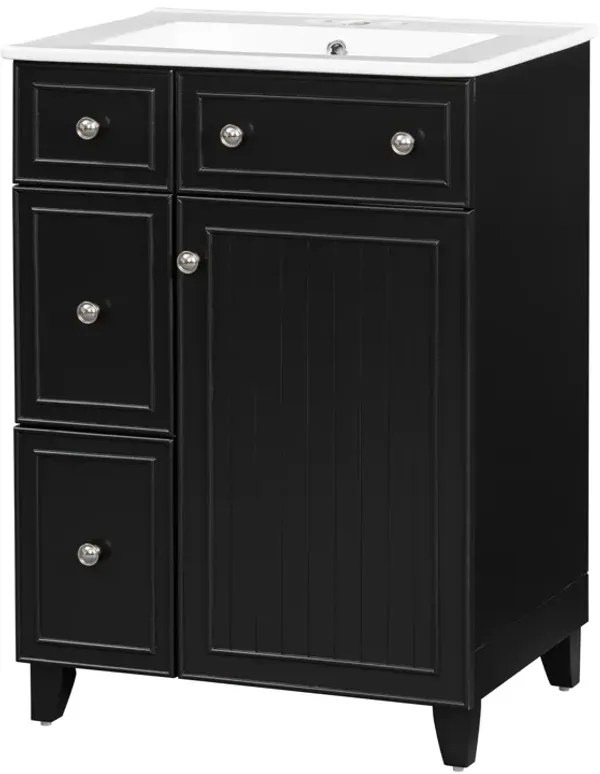 Merax Bathroom Vanity Cabinet with Ceramic Sink