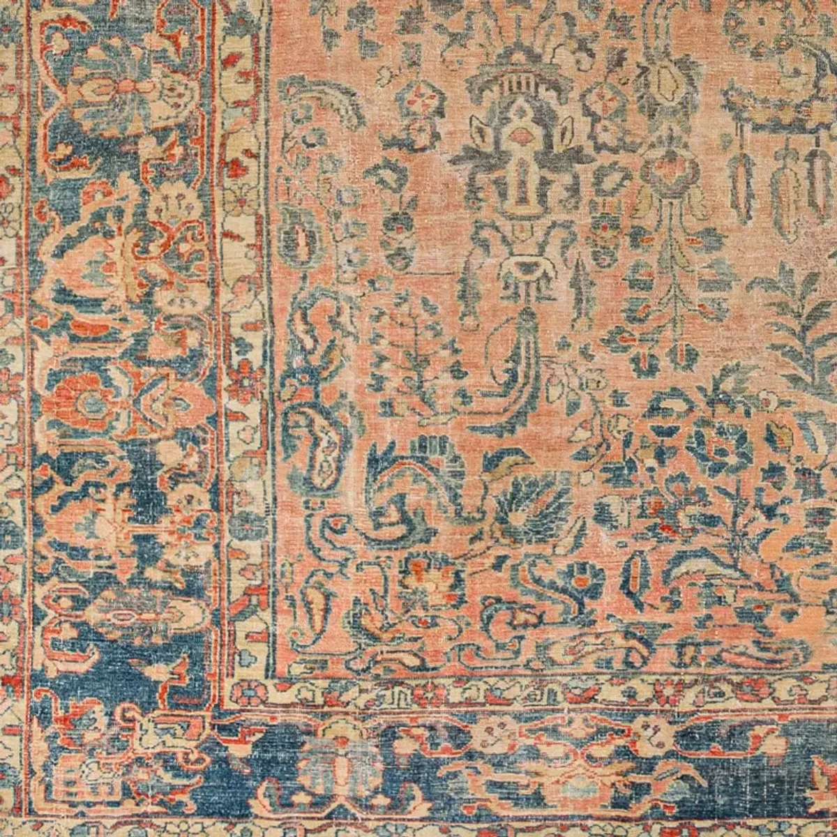 District Loom Antique Persian Malayer Area Rug-Hill