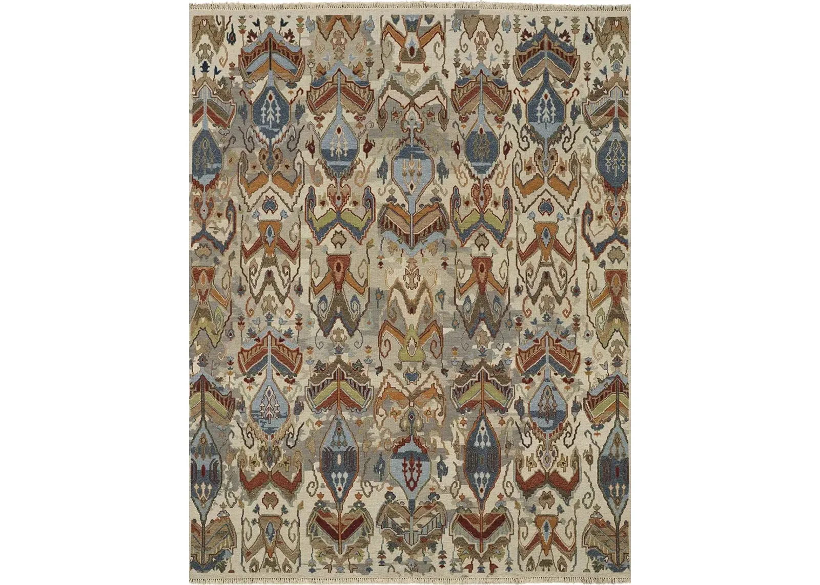 Leylan 0563F 5'6" x 8'6" Tan/Ivory/Orange Rug