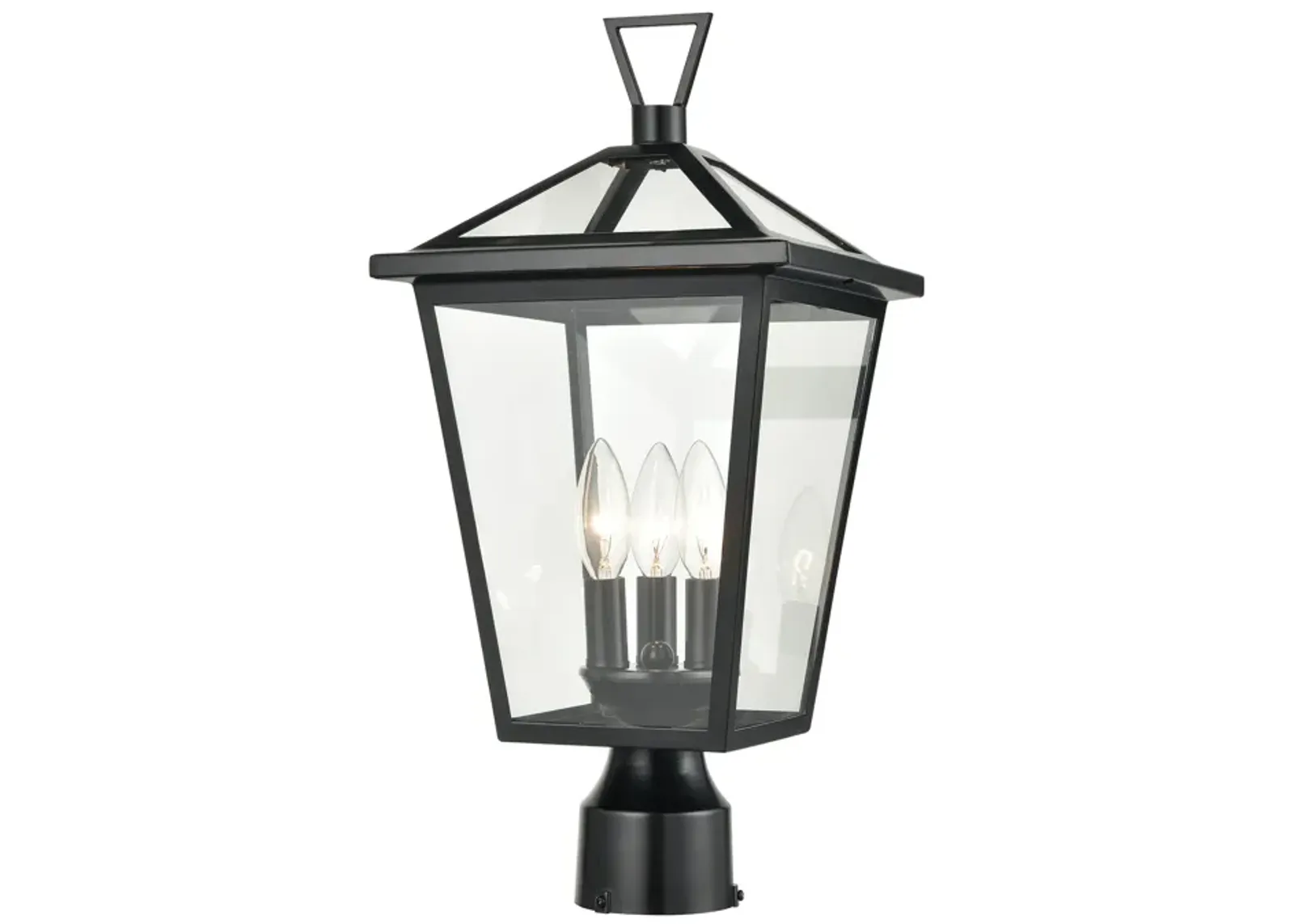 Main Street 19'' High 3-Light Outdoor Post Light