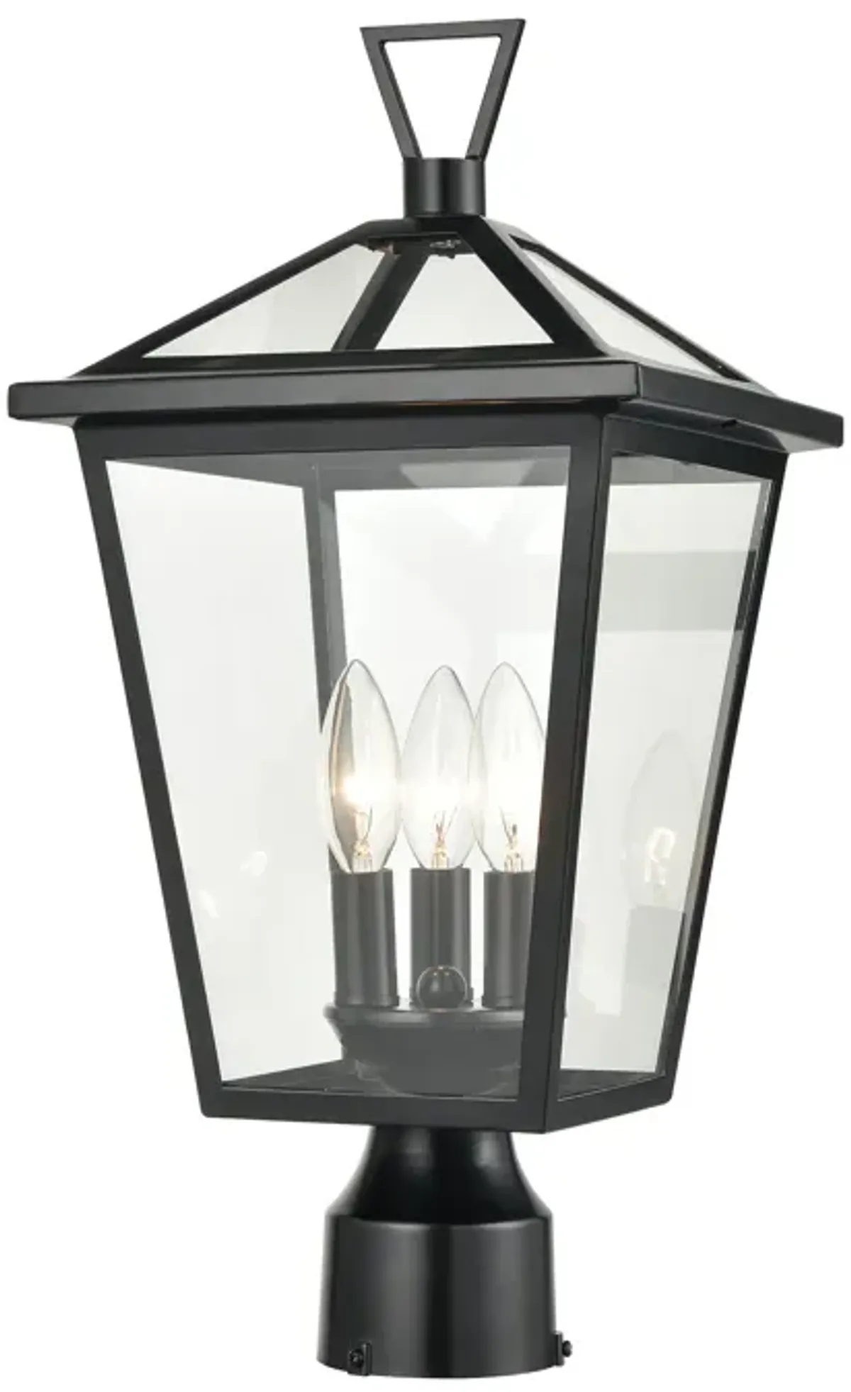 Main Street 19'' High 3-Light Outdoor Post Light