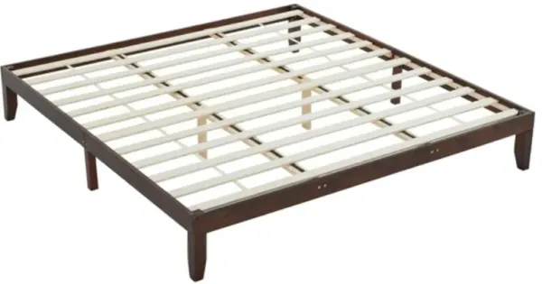Basic Bed Frame with Sturdy Metal Support for Durable & Minimalist Bedroom Setup