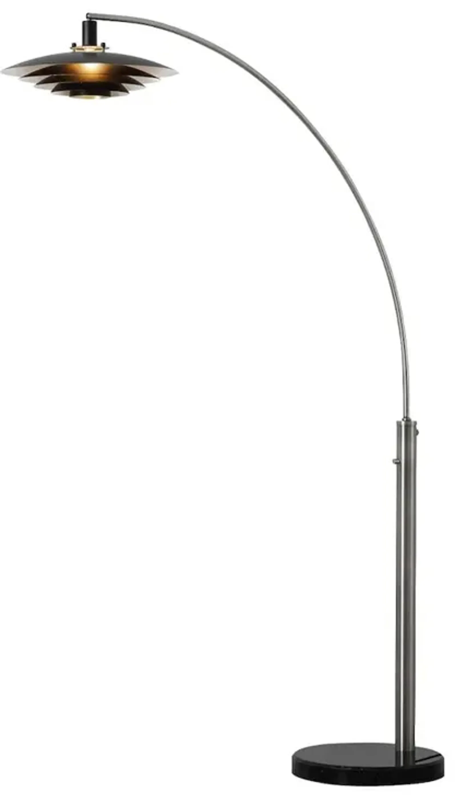 NOVA OF CALIFORNIA Rancho Mirage 1 Light Arc Floor Lamp - Antique Nickel