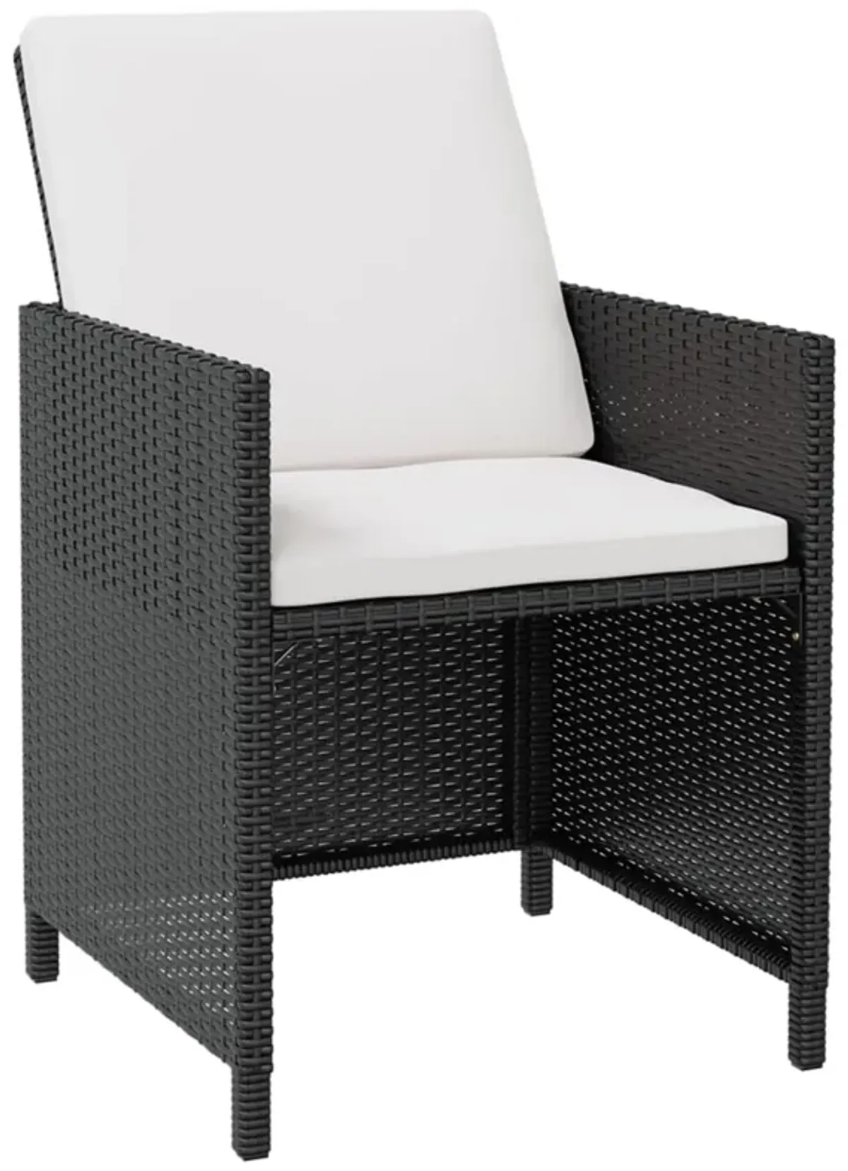 11pc Outdoor Dining Table Set, 10 Seater, Brown Acacia Wood n Rattan - Benzara