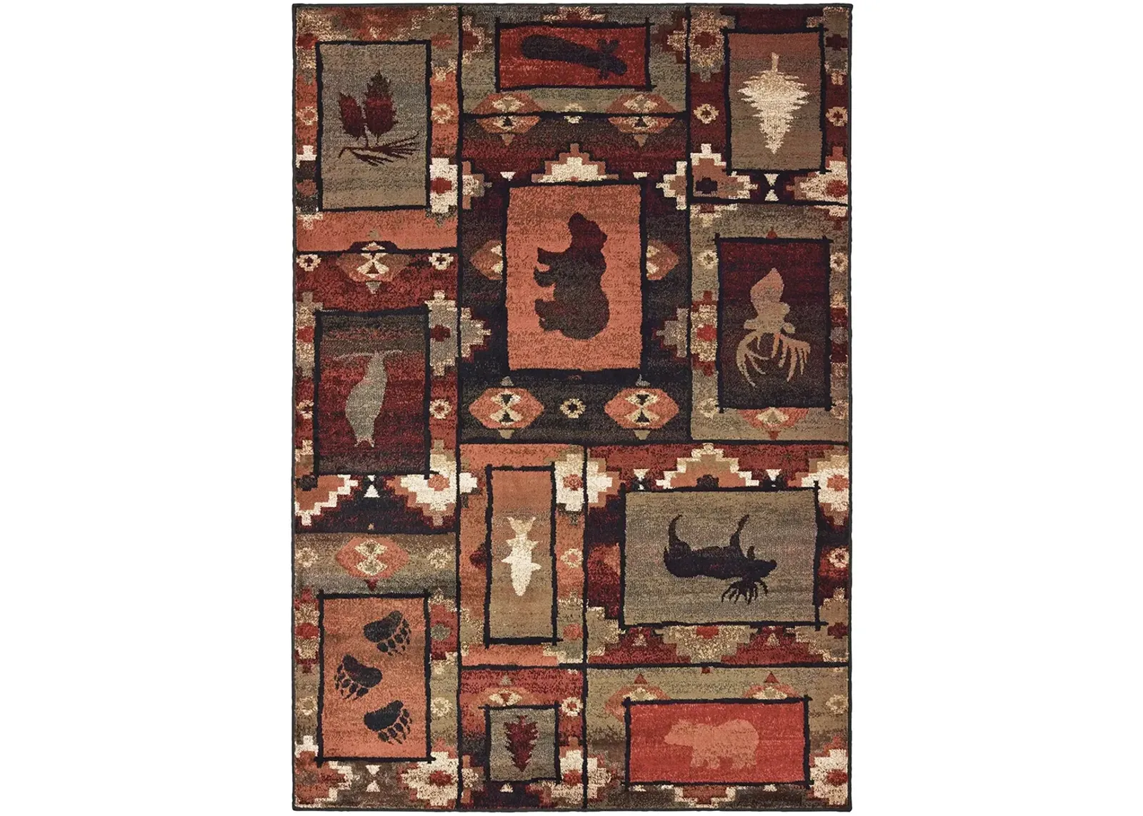 Woodlands 5'3" x 7'3" Brown Rug