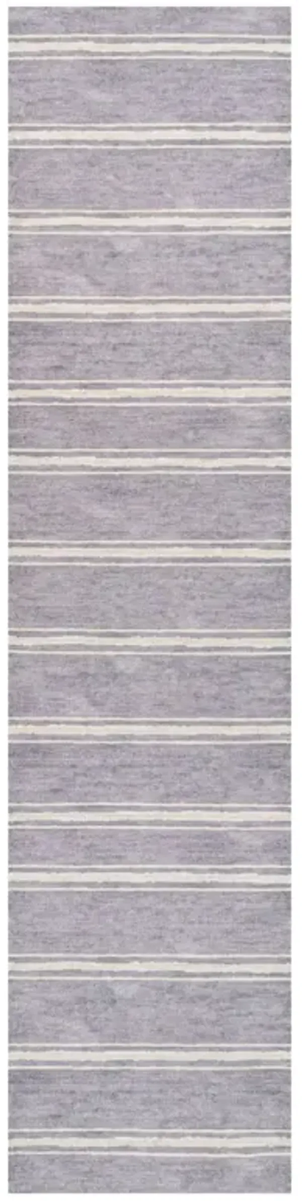 Bande Distressed Ticking Stripe Machine Washable Area Rug