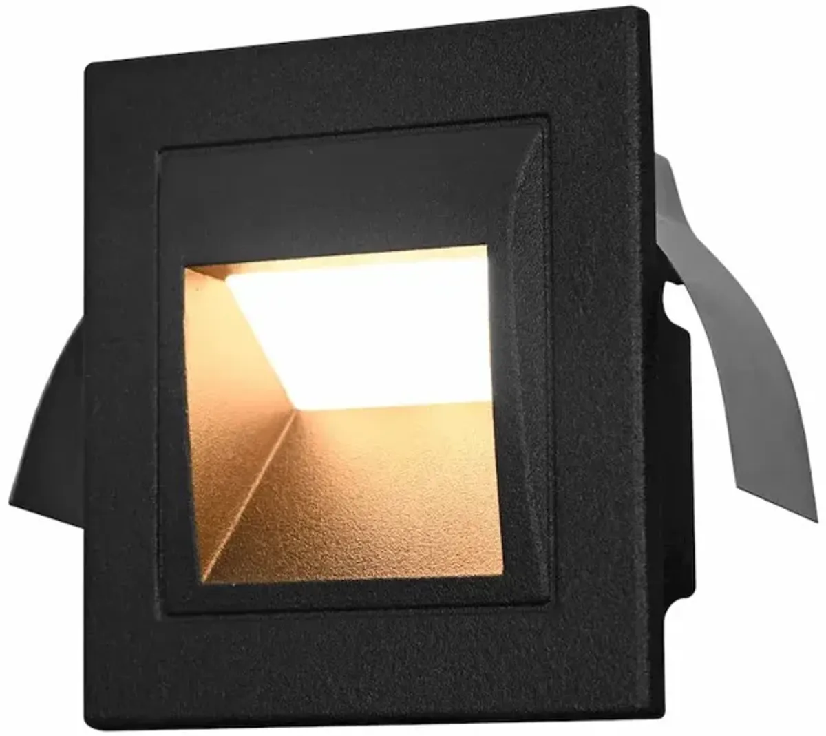 VONN Lighting Low-Voltage 2-Watt Integrated LED Outdoor Steps Light in Matte Black