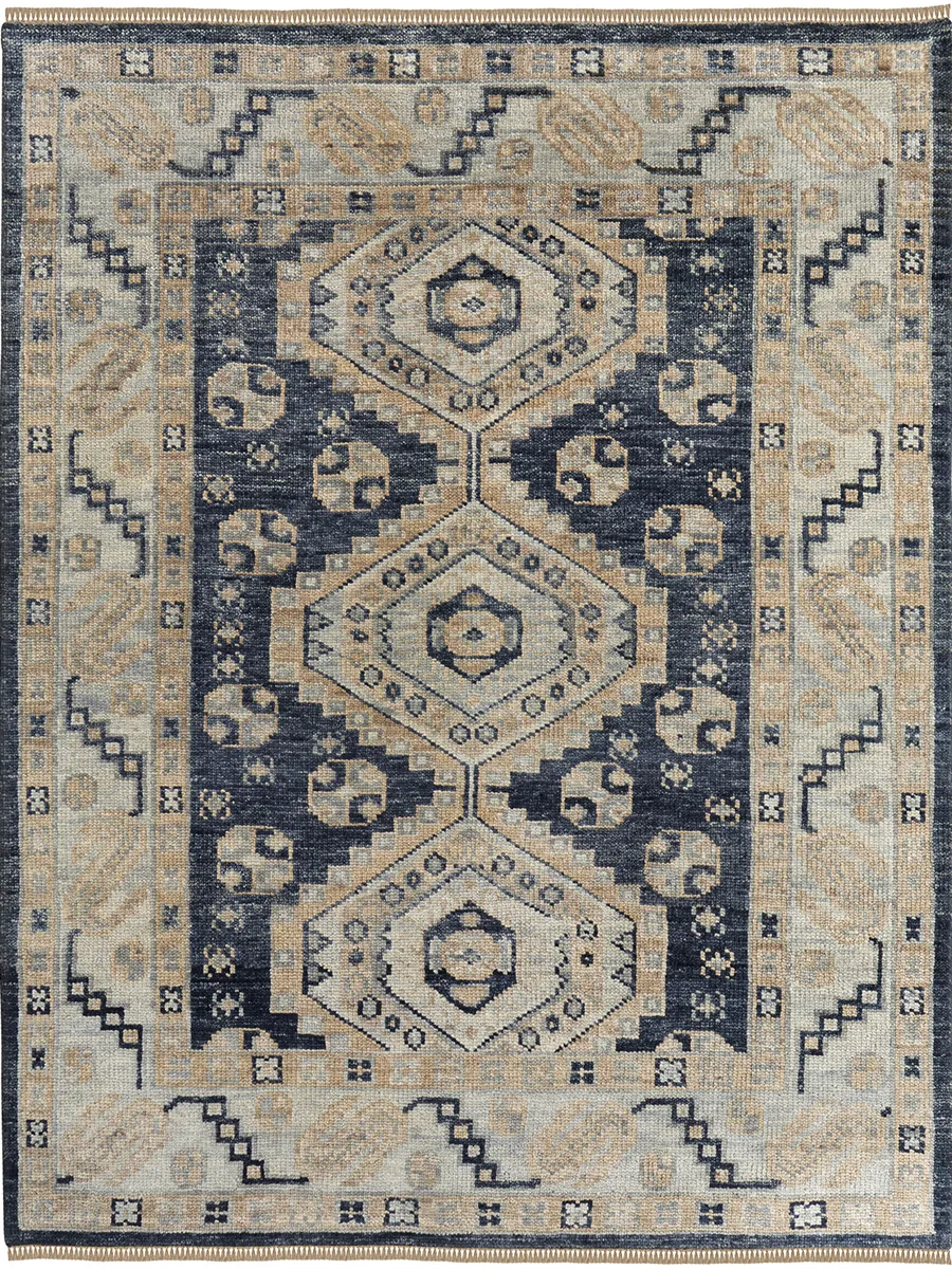 Fillmore 6943F 3' x 5' Blue/Ivory Rug