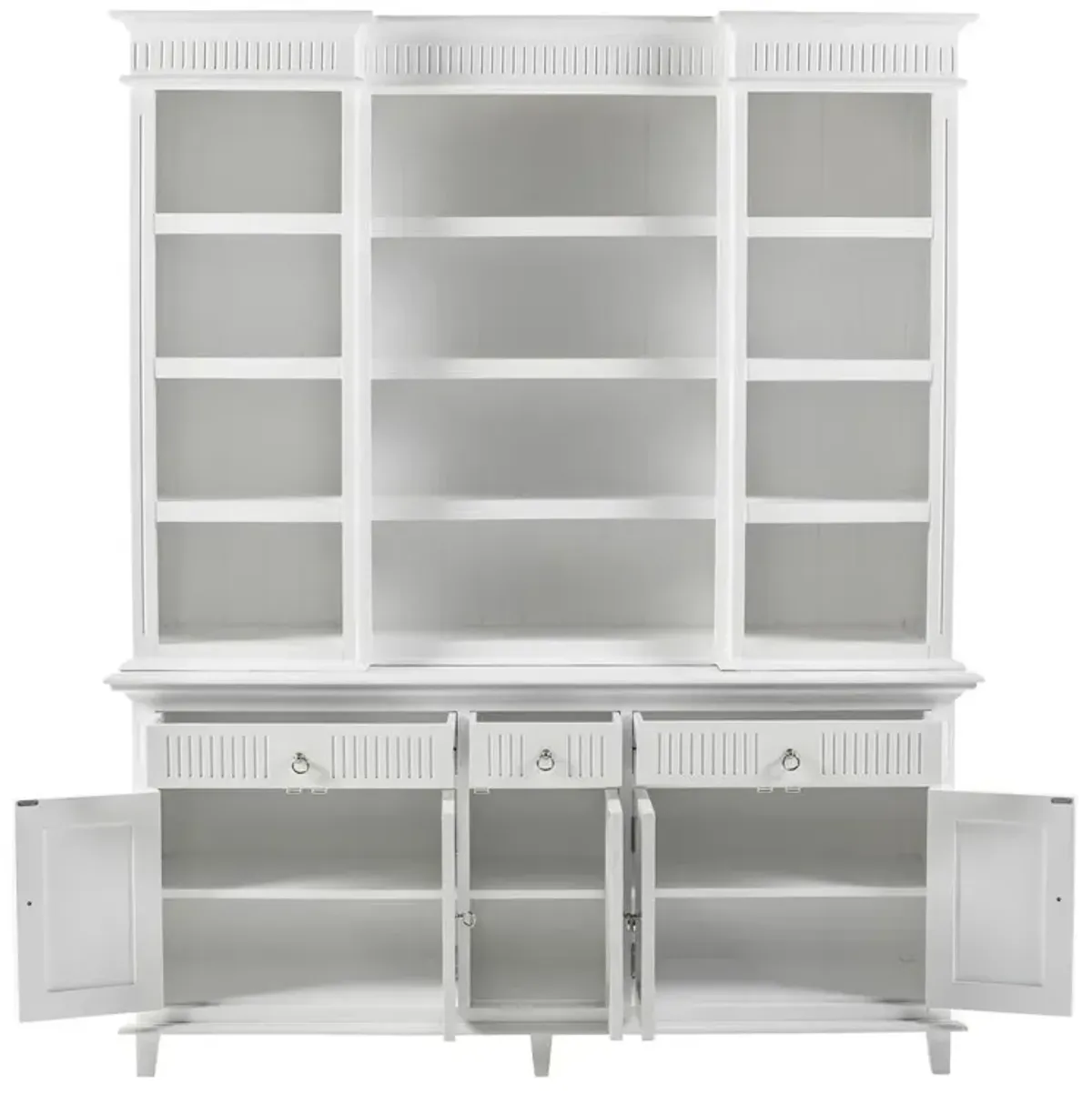 Belen Kox Classic White Kitchen Storage Hutch Cabinet, Belen Kox