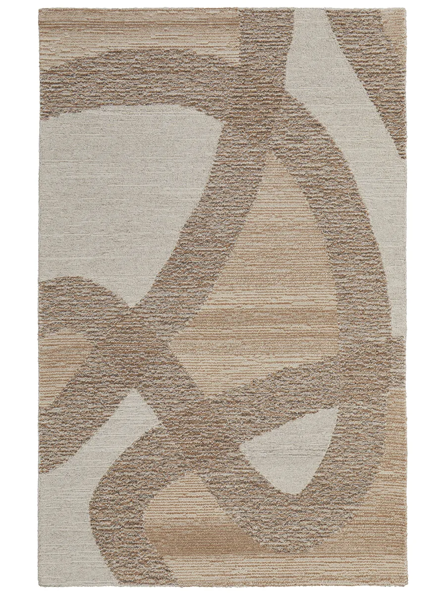 Pollock 8952F 5' x 8' Brown/Tan/Ivory Rug