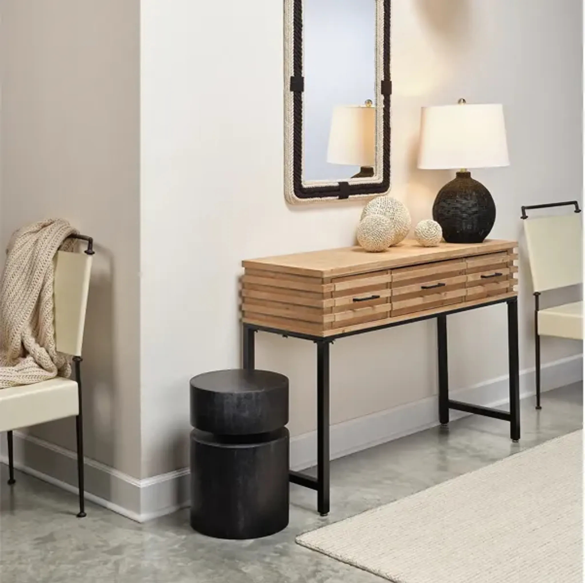 Dylan Round Side Table Mathis Home | Furniture.com
