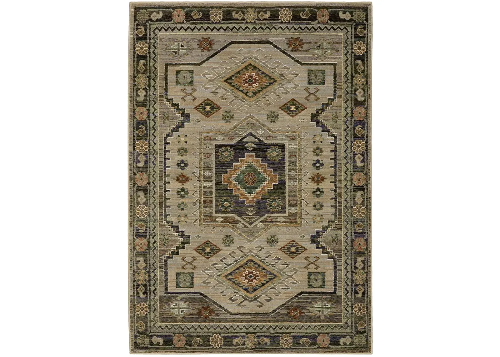 Andorra 3'3" x 5'2" Green Rug