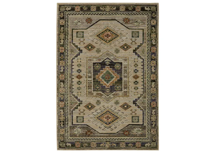 Andorra 3'3" x 5'2" Green Rug