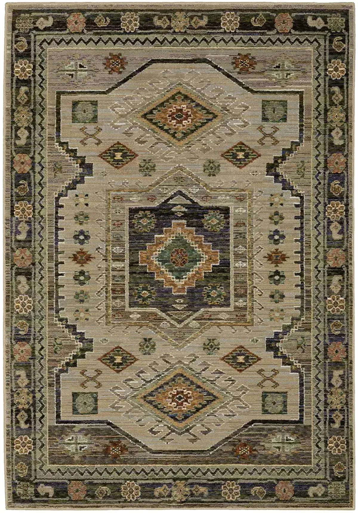 Andorra 3'3" x 5'2" Green Rug